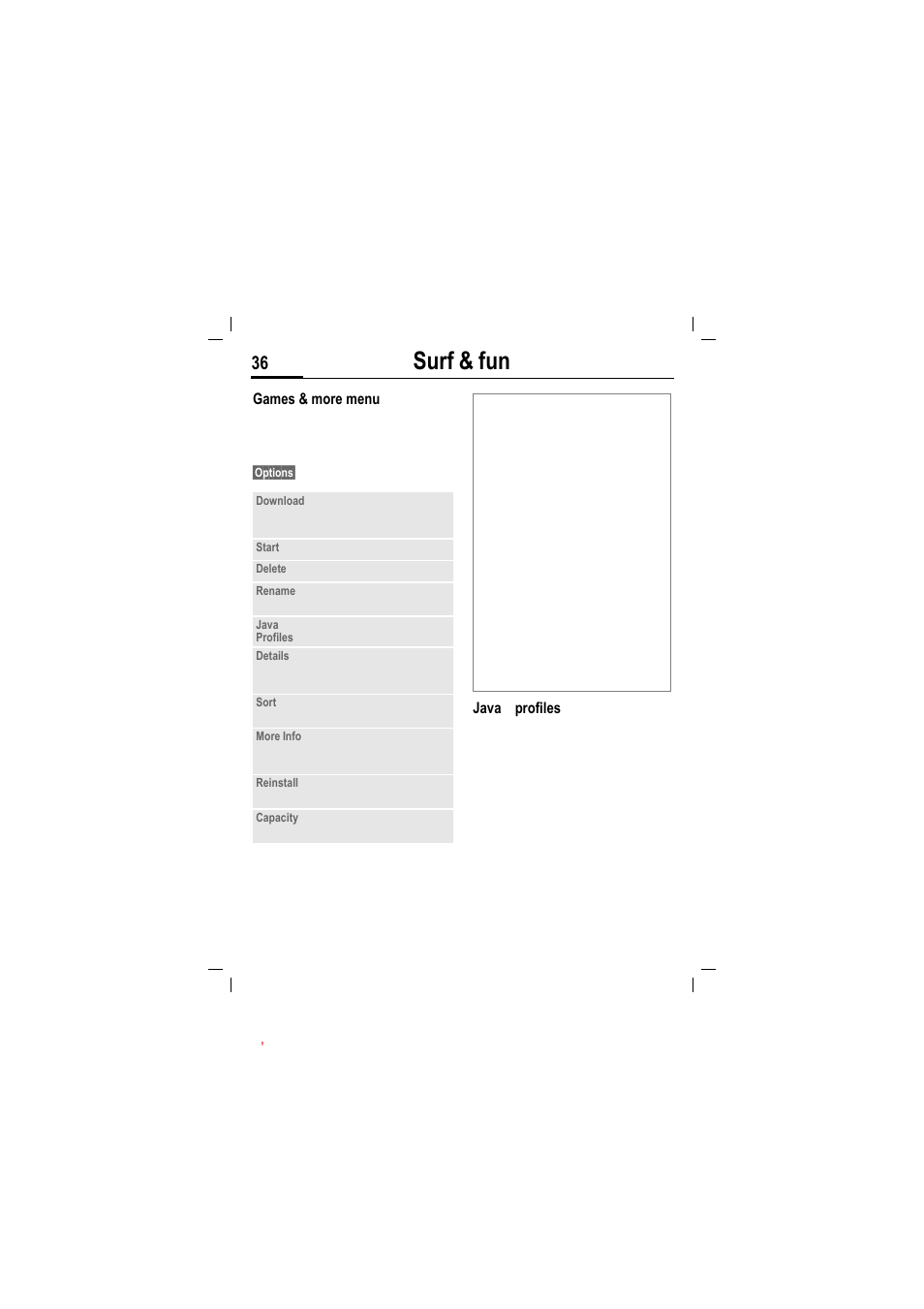 Surf & fun | Siemens MT50 User Manual | Page 38 / 96