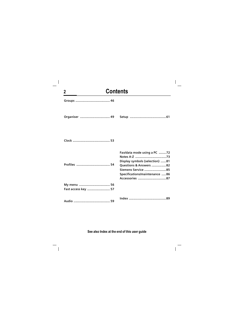 Siemens MT50 User Manual | Page 4 / 96