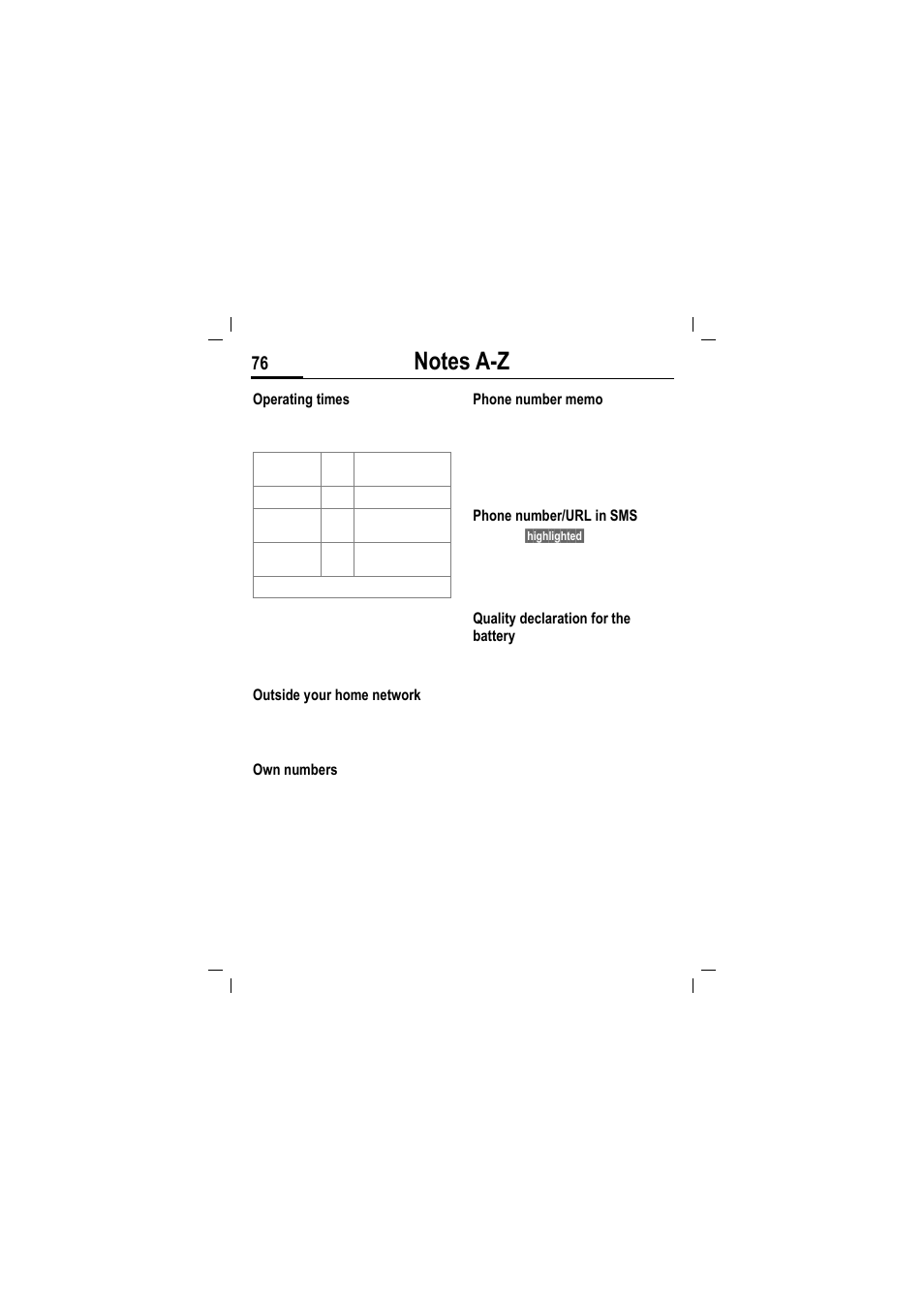 Siemens MT50 User Manual | Page 78 / 96