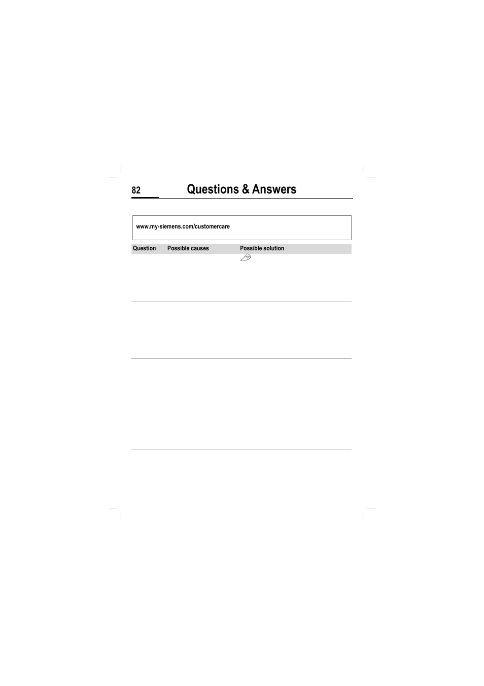 Questions & answers | Siemens MT50 User Manual | Page 84 / 96