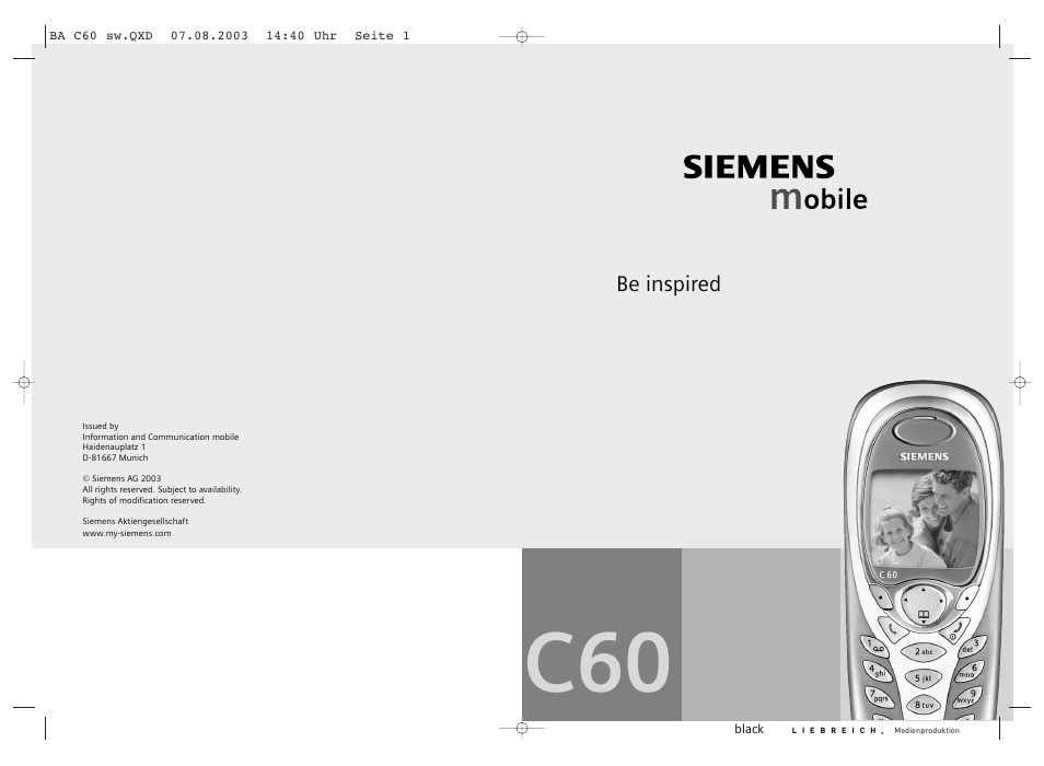 Siemens C60 User Manual | 112 pages