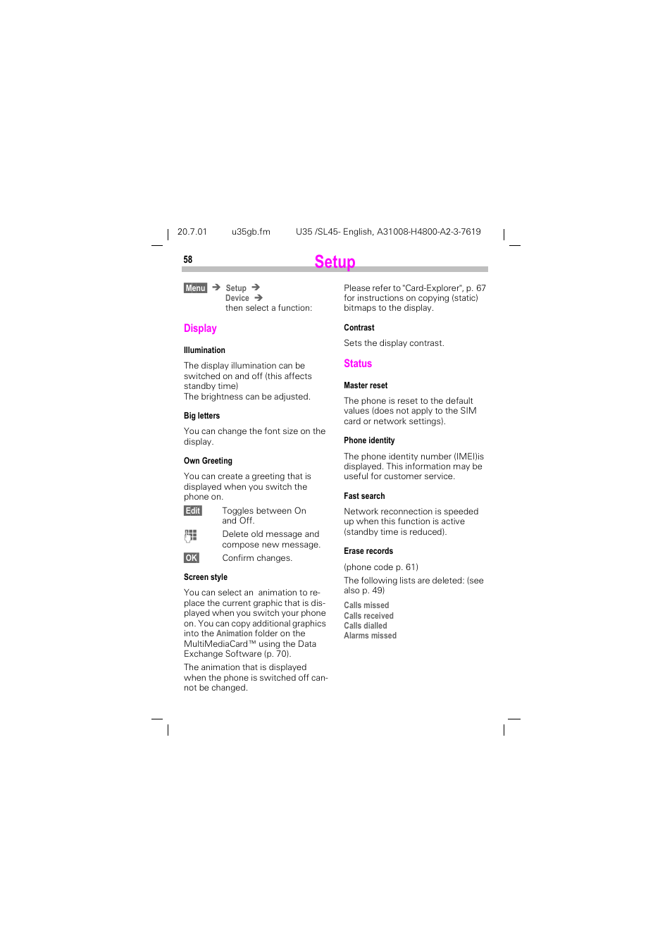 P. 58, 6hwxs | Siemens SL 42 User Manual | Page 60 / 86