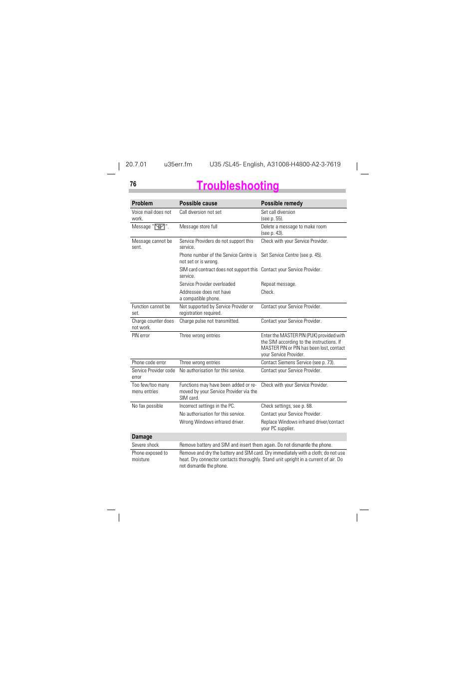 7urxeohvkrrwlqj | Siemens SL 42 User Manual | Page 78 / 86