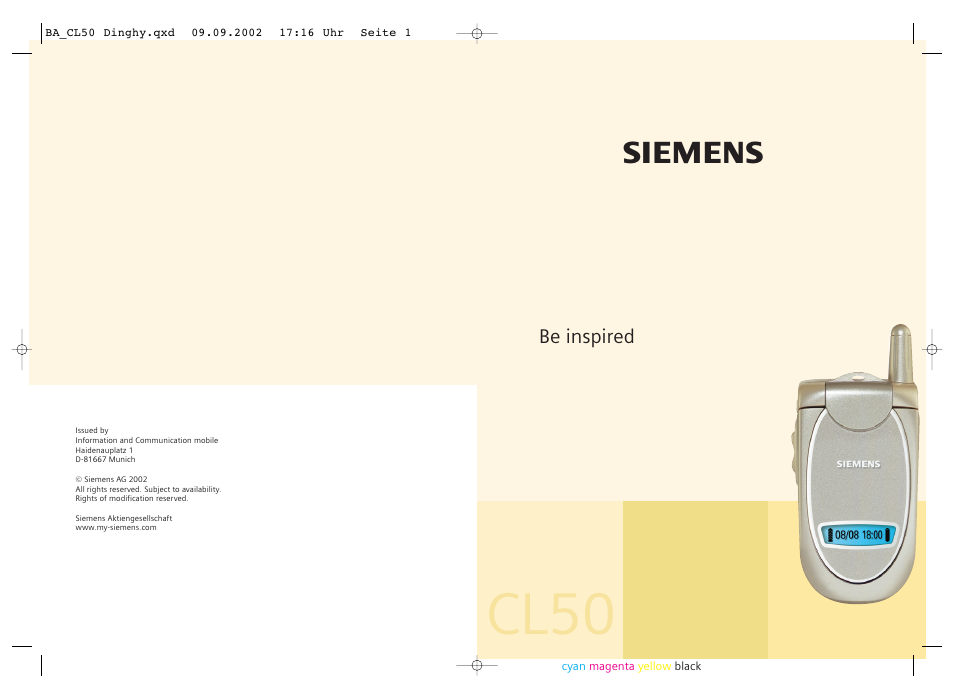 Siemens CL50 User Manual | 86 pages