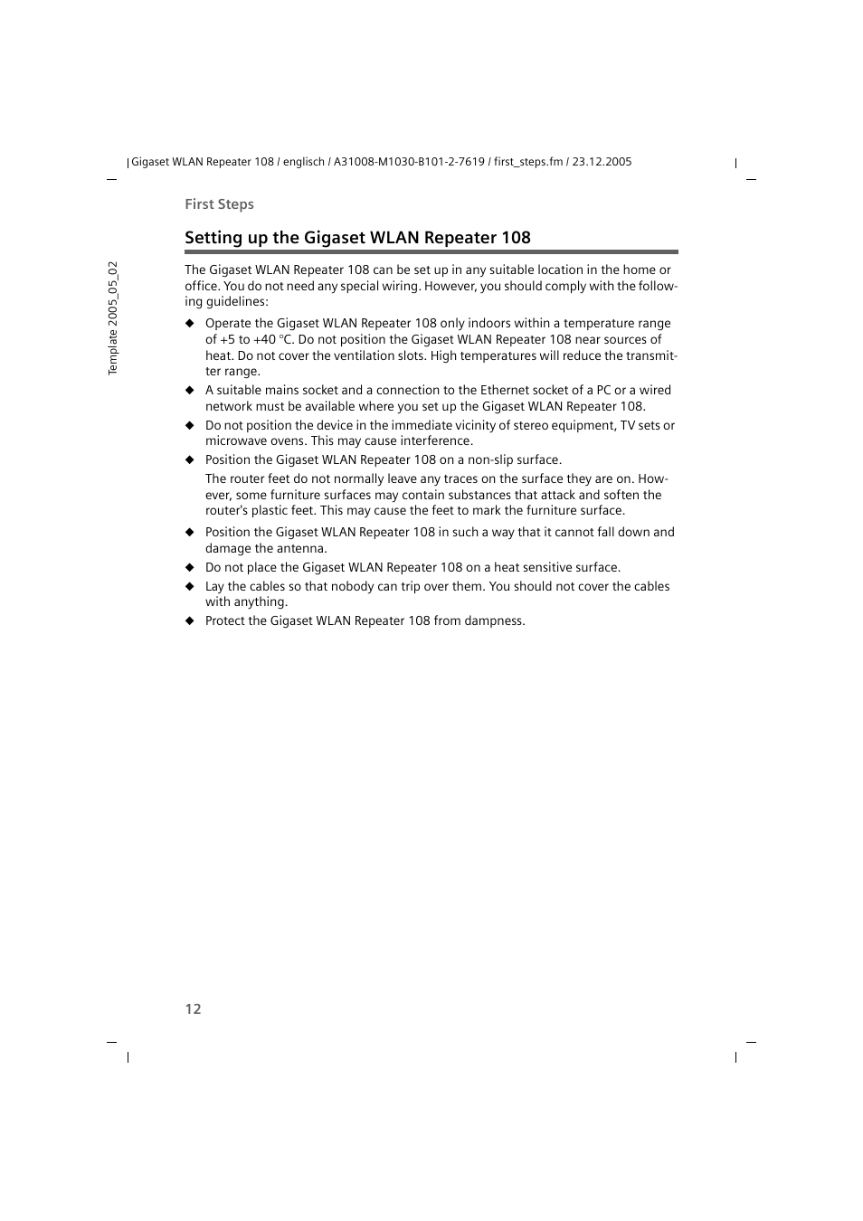 Setting up the gigaset wlan repeater 108 | Siemens 108 User Manual | Page 14 / 143