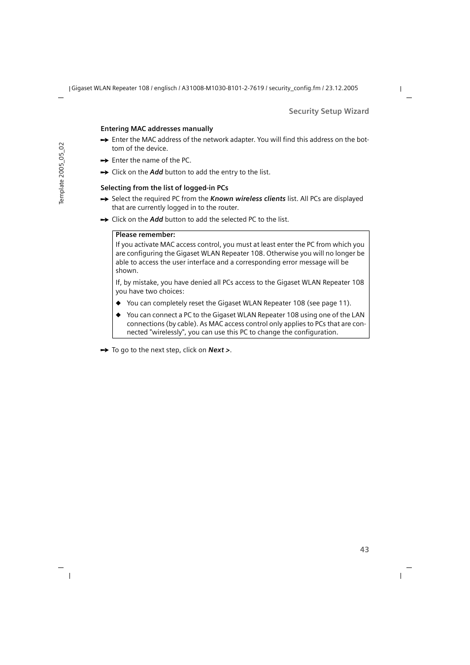 Siemens 108 User Manual | Page 45 / 143