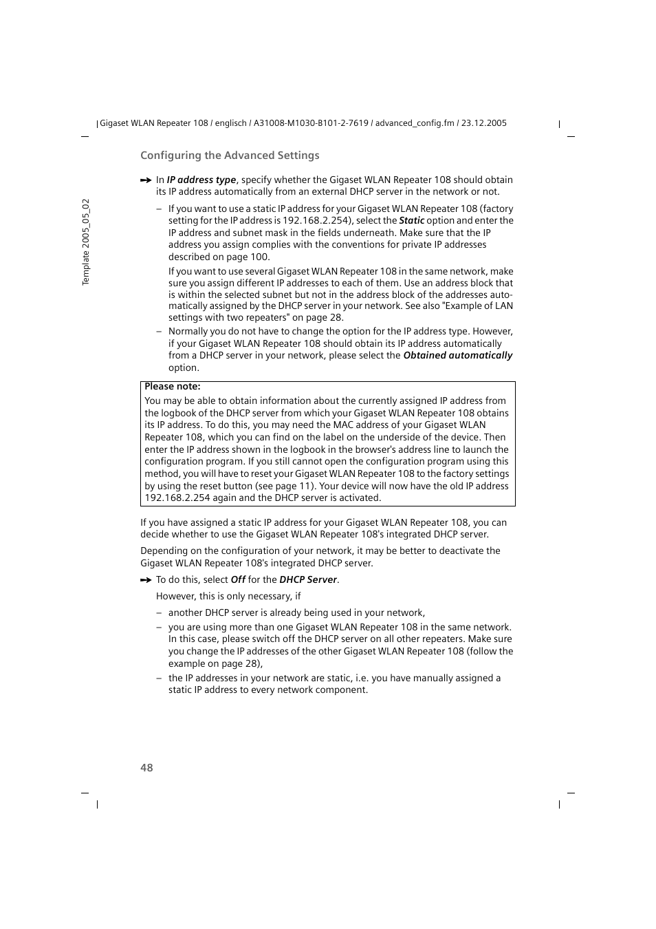 Siemens 108 User Manual | Page 50 / 143