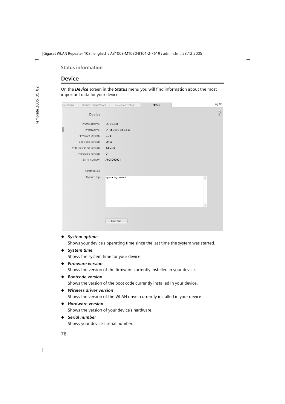 Device | Siemens 108 User Manual | Page 80 / 143