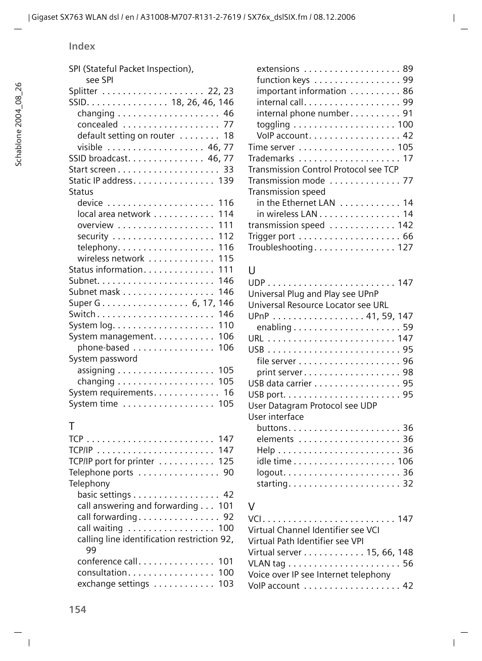 Siemens SX763 User Manual | Page 154 / 156