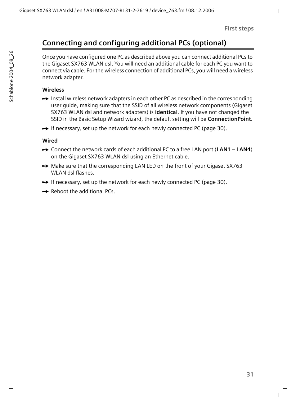 Siemens SX763 User Manual | Page 31 / 156