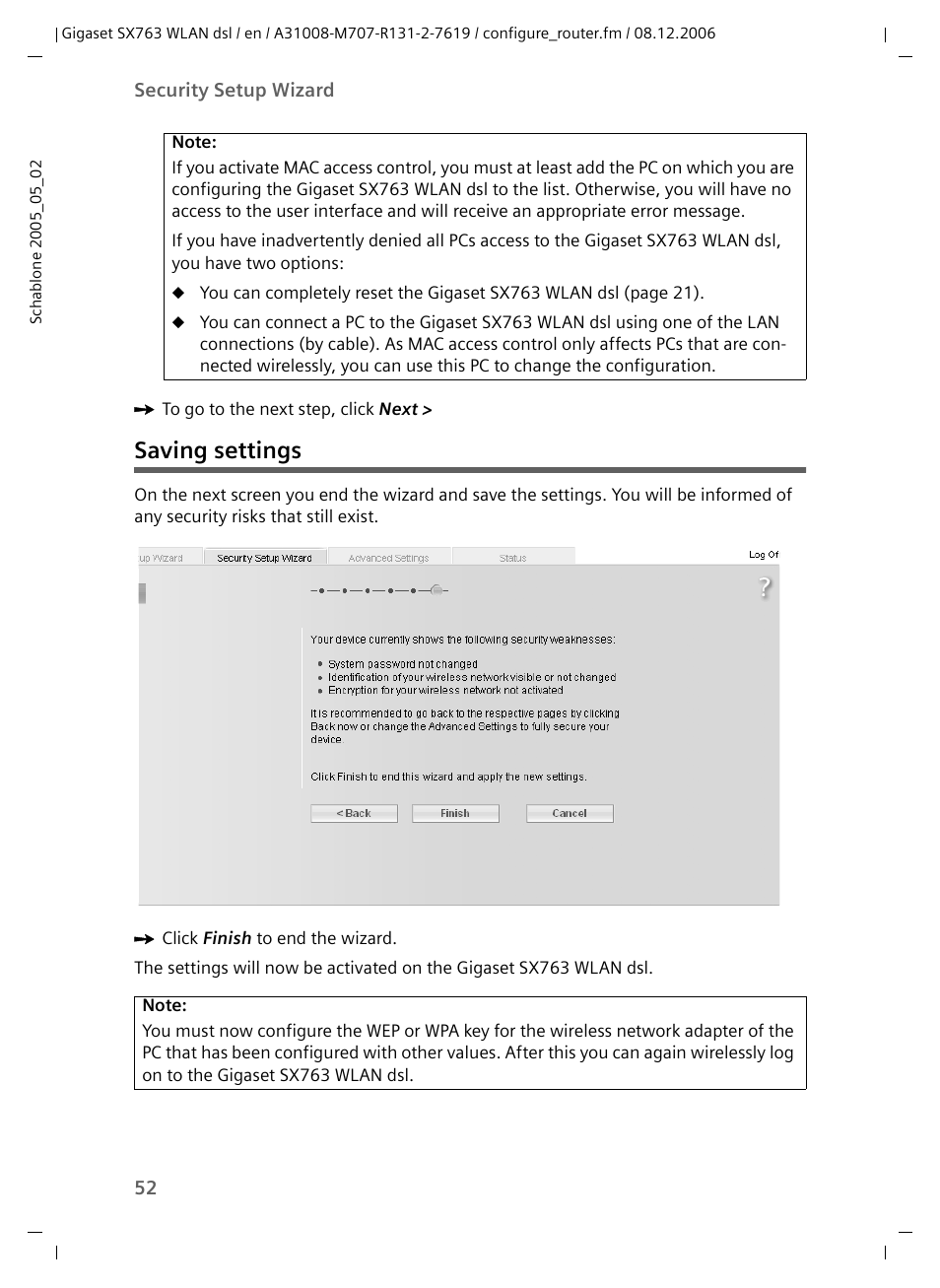 Saving settings | Siemens SX763 User Manual | Page 52 / 156