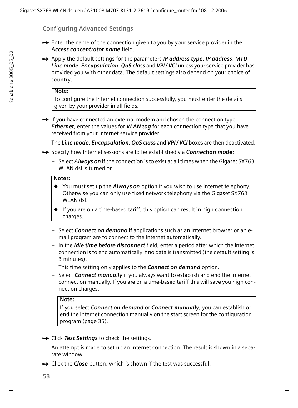 Siemens SX763 User Manual | Page 58 / 156