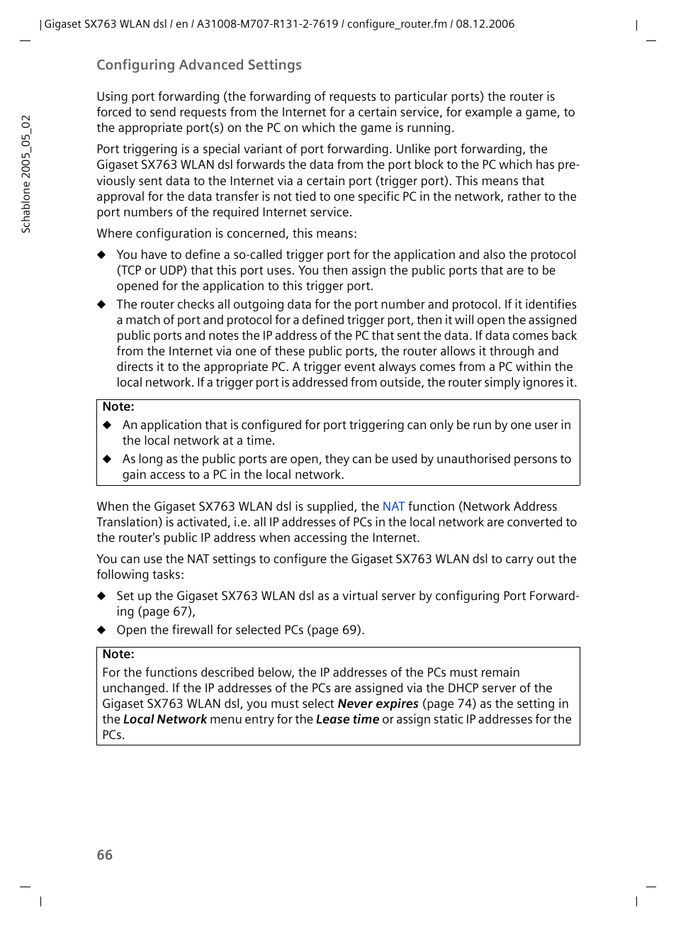 Siemens SX763 User Manual | Page 66 / 156