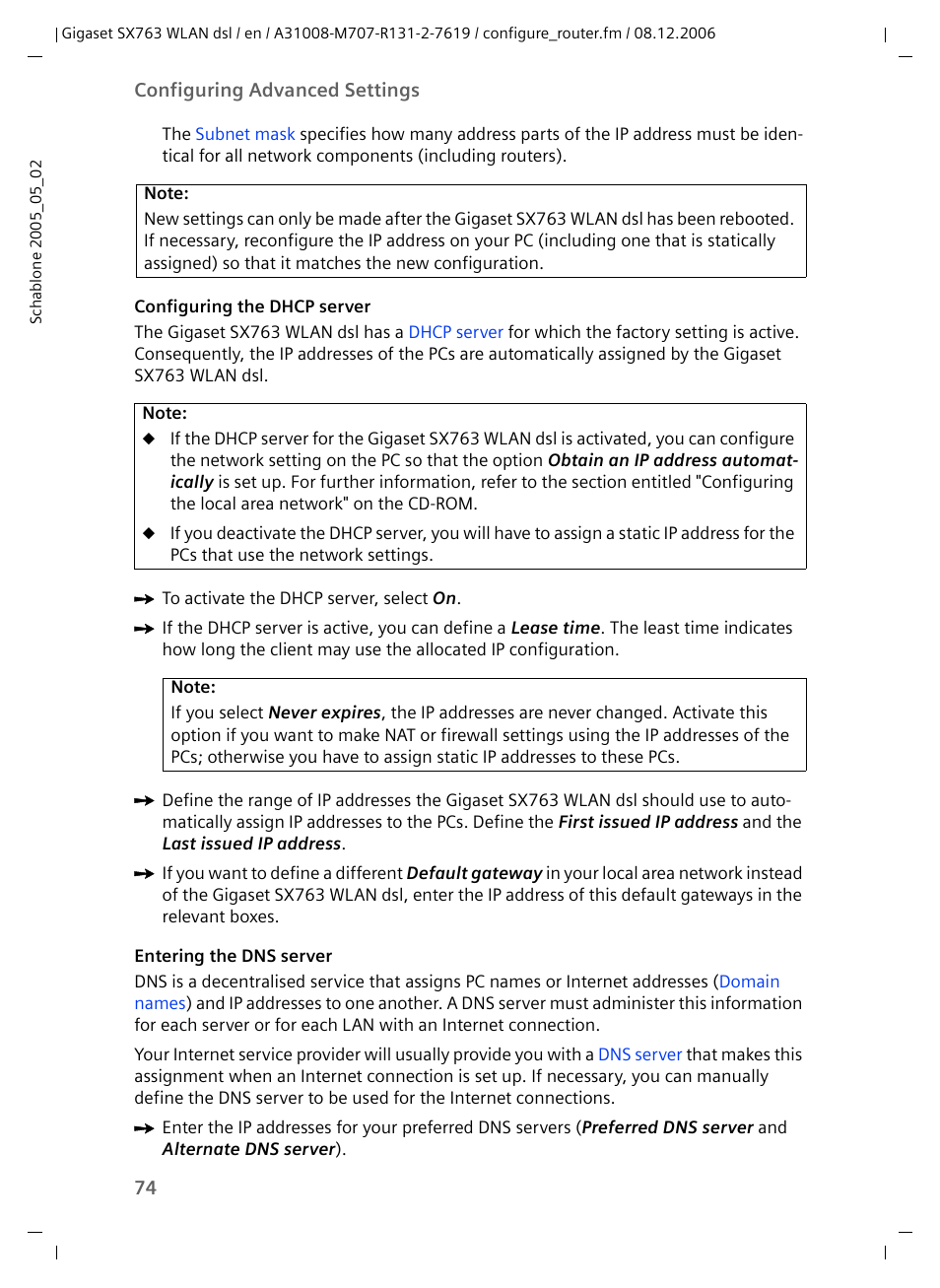 Siemens SX763 User Manual | Page 74 / 156