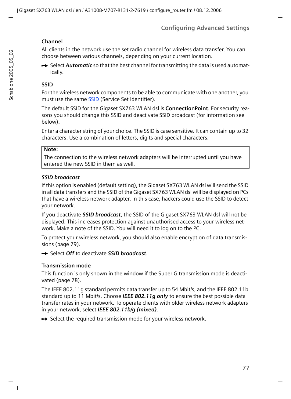 Siemens SX763 User Manual | Page 77 / 156