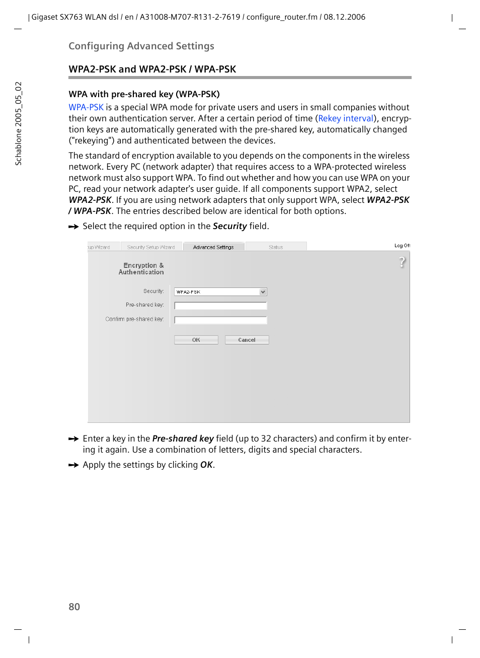 Wpa2-psk and wpa2-psk / wpa-psk | Siemens SX763 User Manual | Page 80 / 156
