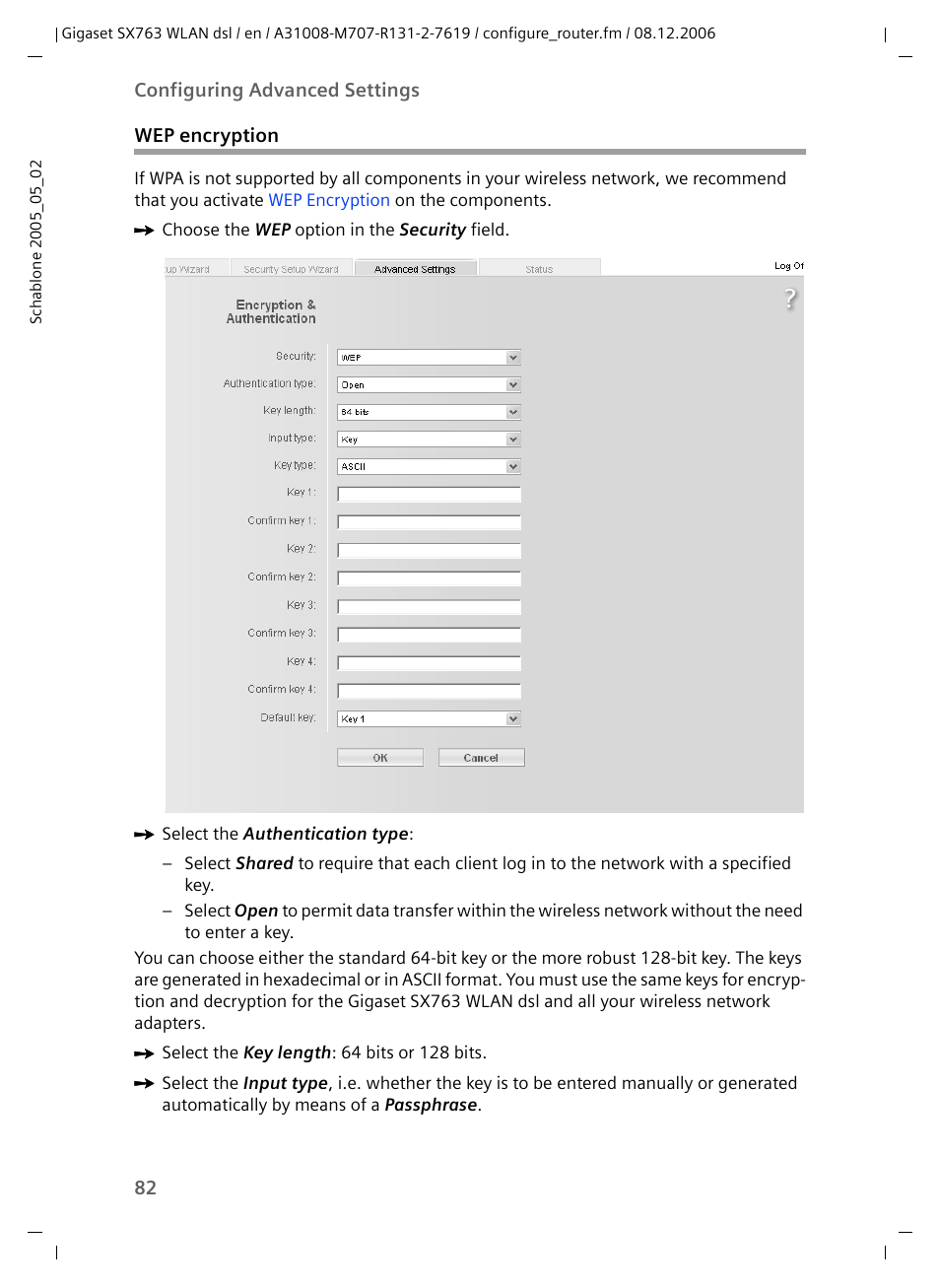 Wep encryption | Siemens SX763 User Manual | Page 82 / 156