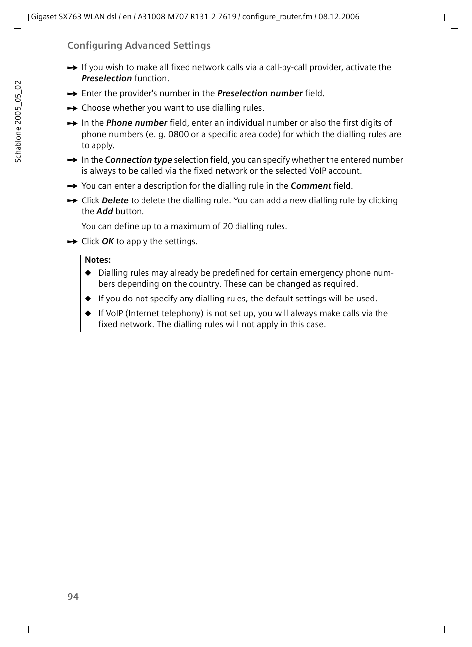 Siemens SX763 User Manual | Page 94 / 156