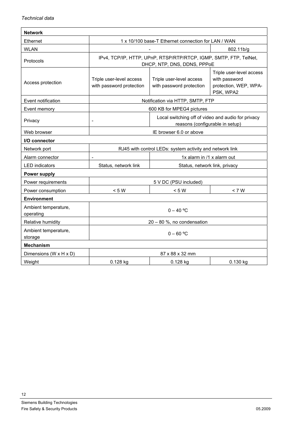 Siemens CCIC1410 User Manual | Page 12 / 96