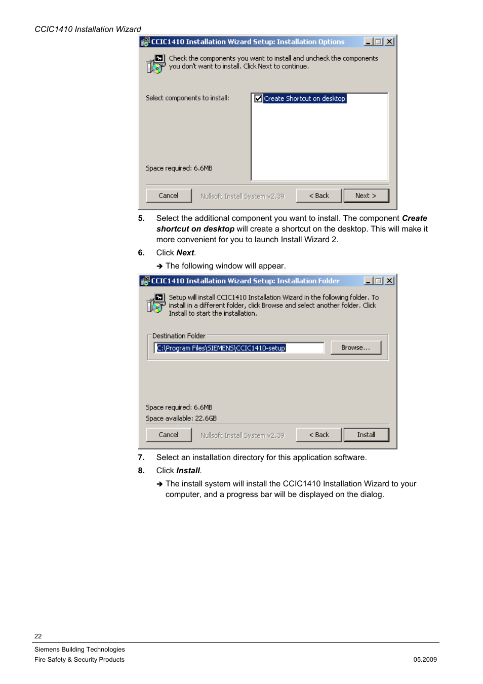 Siemens CCIC1410 User Manual | Page 22 / 96