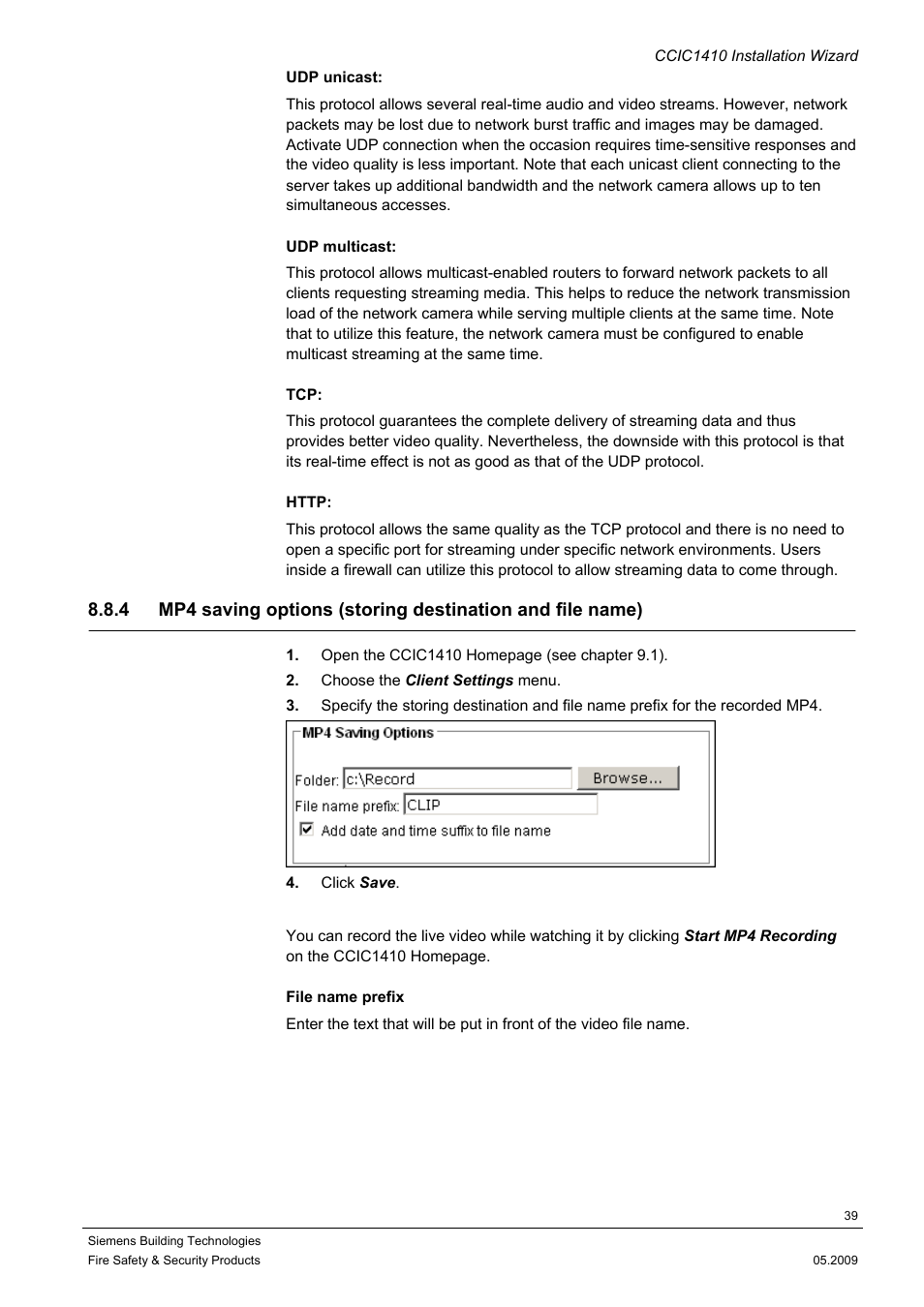 Siemens CCIC1410 User Manual | Page 39 / 96