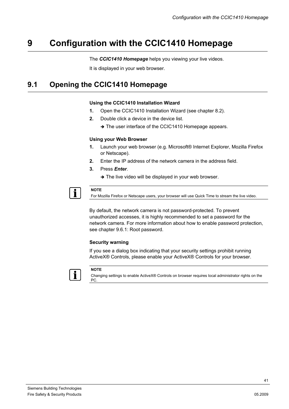 Siemens CCIC1410 User Manual | Page 41 / 96