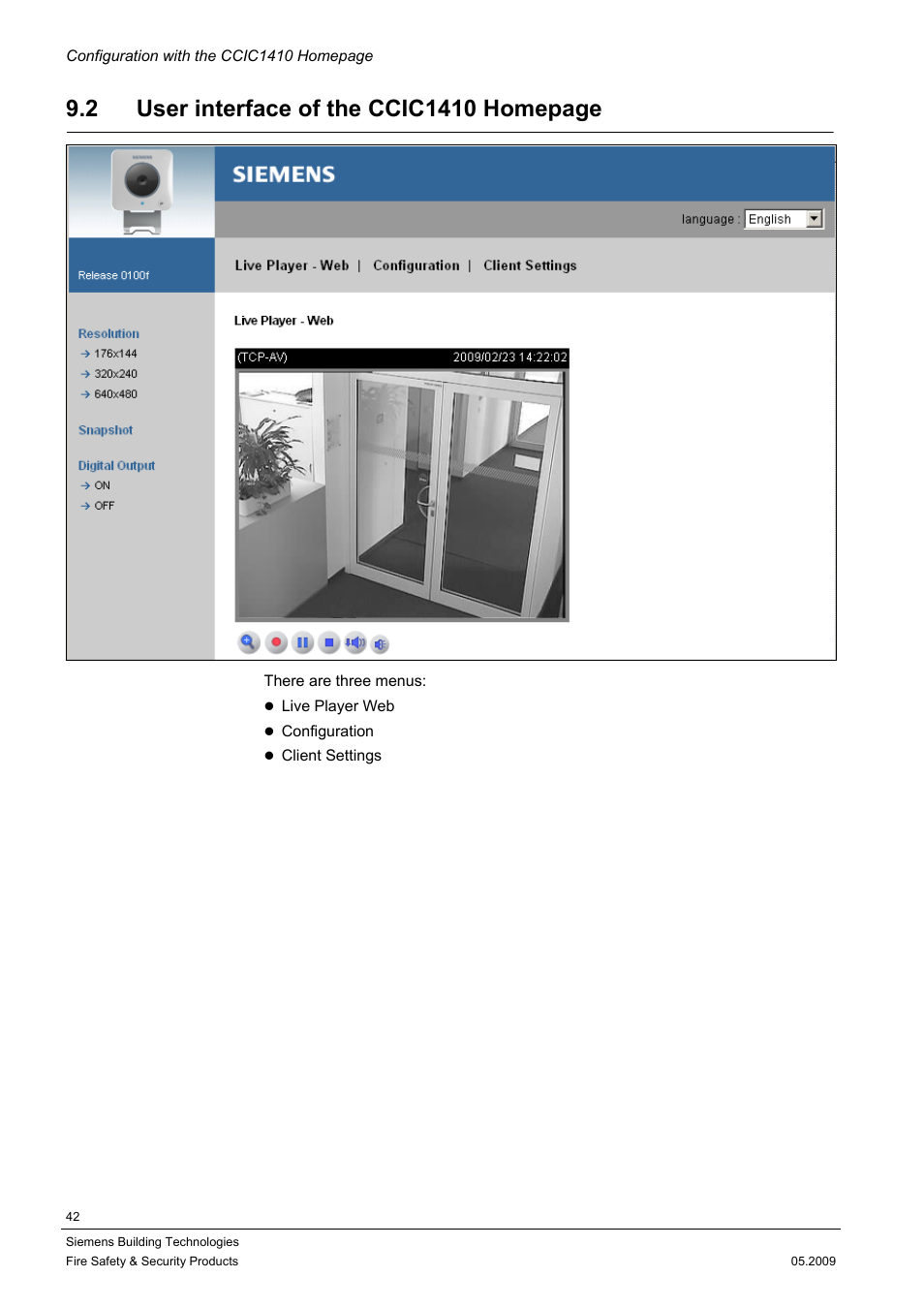 Siemens CCIC1410 User Manual | Page 42 / 96