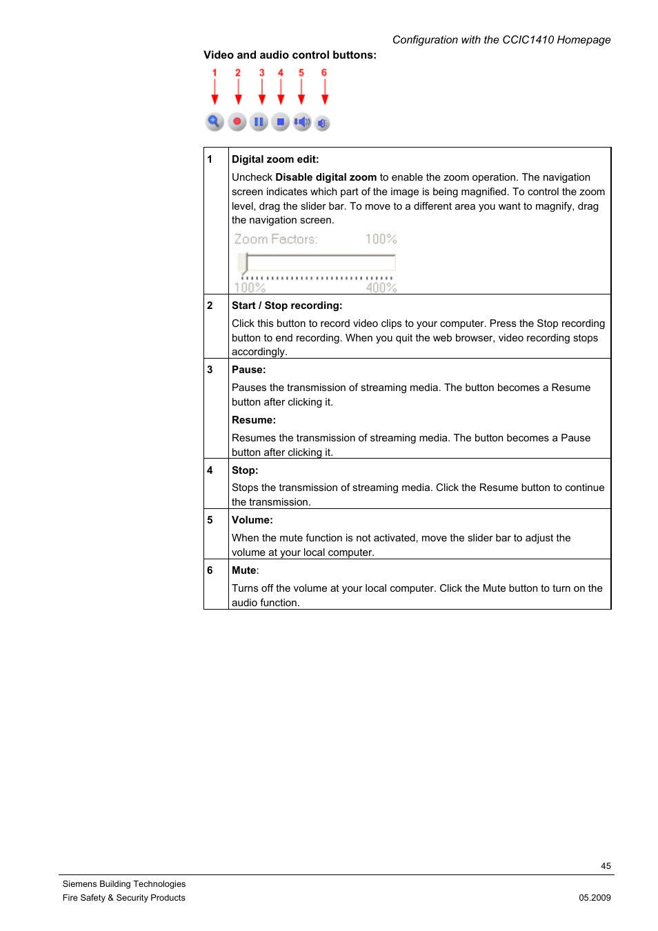 Siemens CCIC1410 User Manual | Page 45 / 96