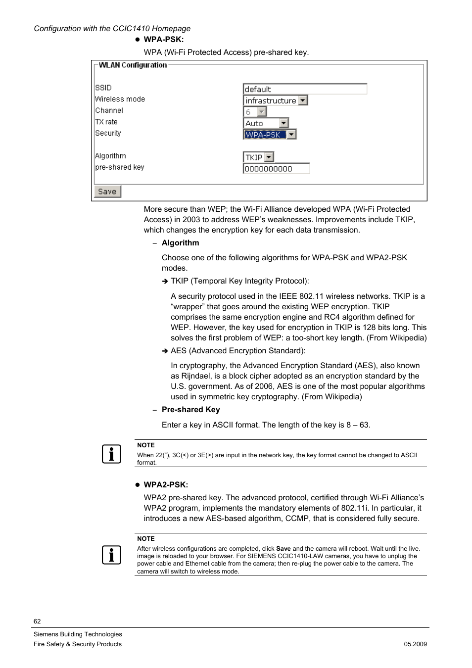 Siemens CCIC1410 User Manual | Page 62 / 96