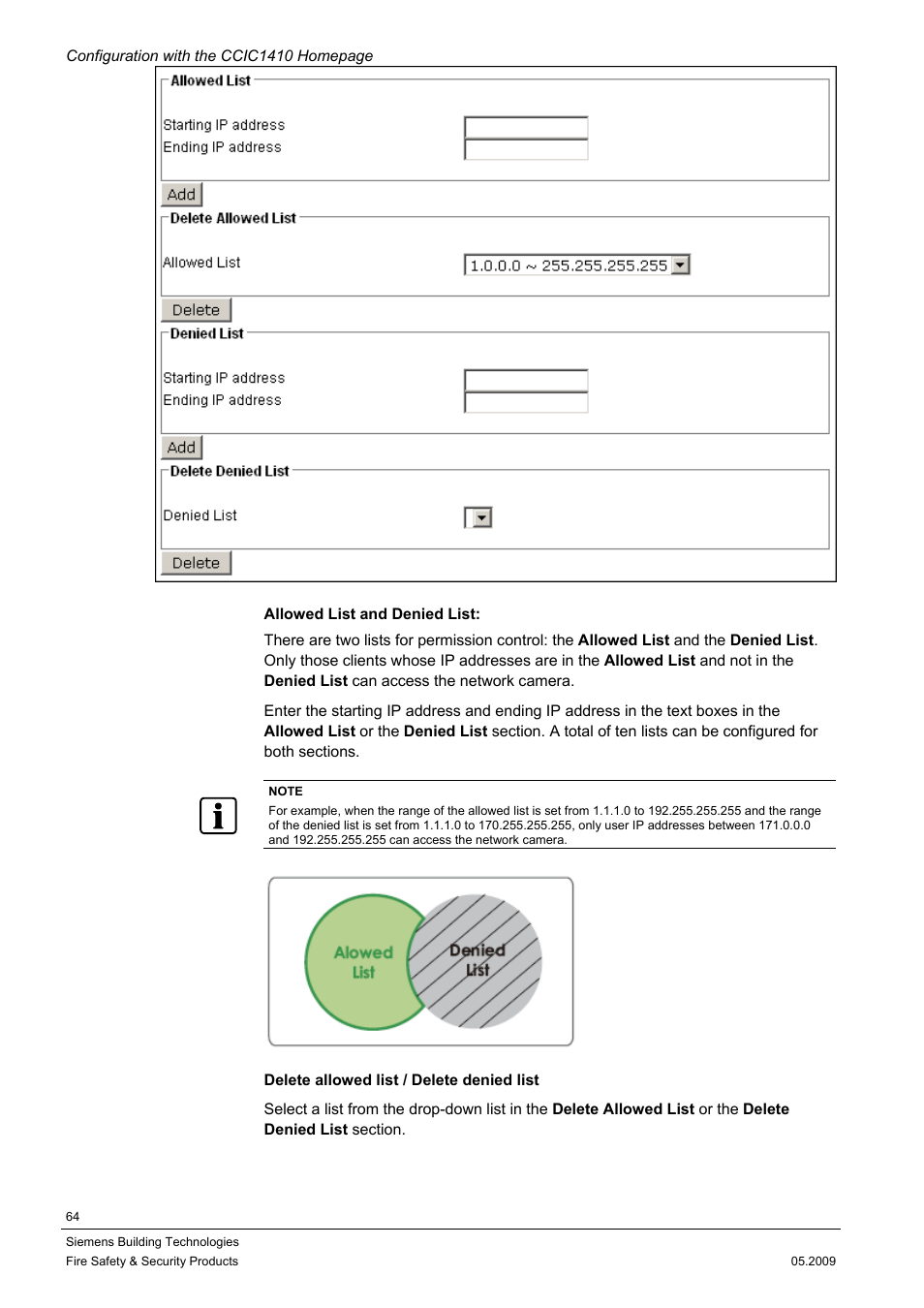 Siemens CCIC1410 User Manual | Page 64 / 96