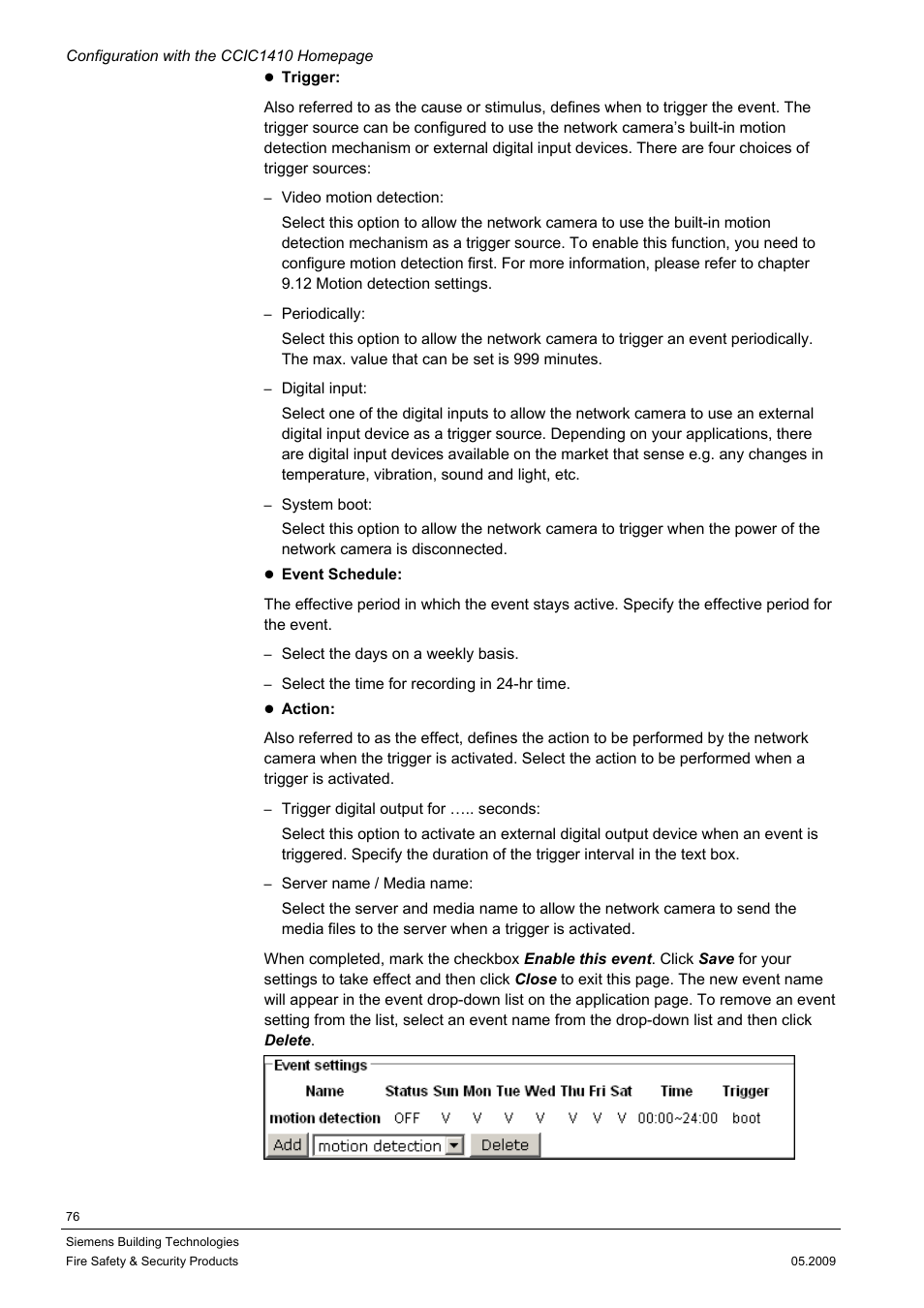 Siemens CCIC1410 User Manual | Page 76 / 96