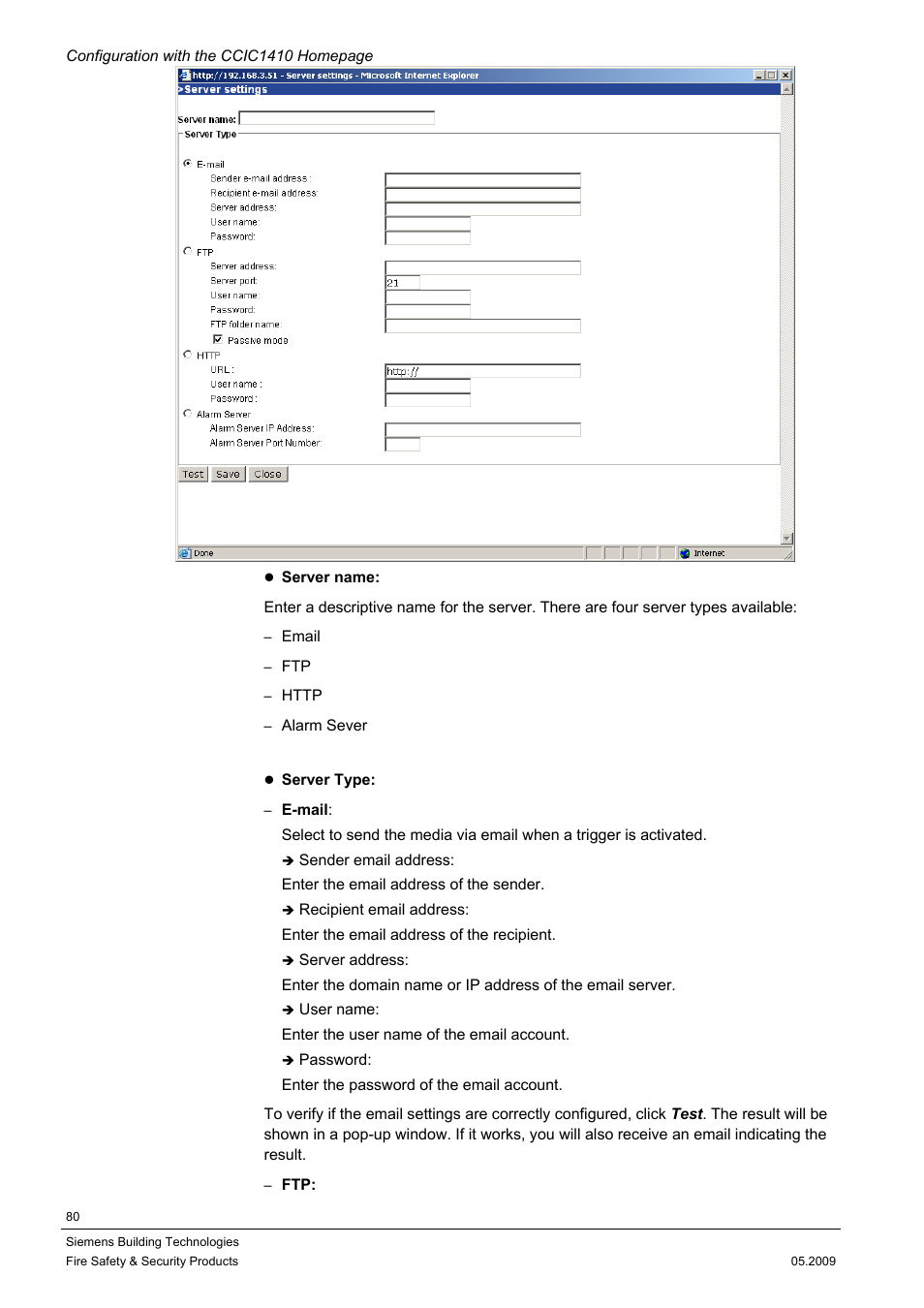 Siemens CCIC1410 User Manual | Page 80 / 96