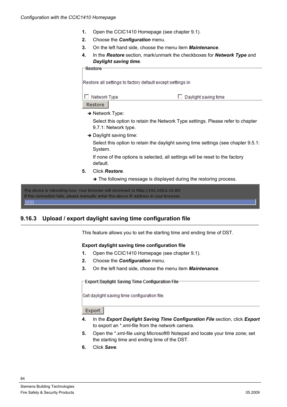 Siemens CCIC1410 User Manual | Page 84 / 96