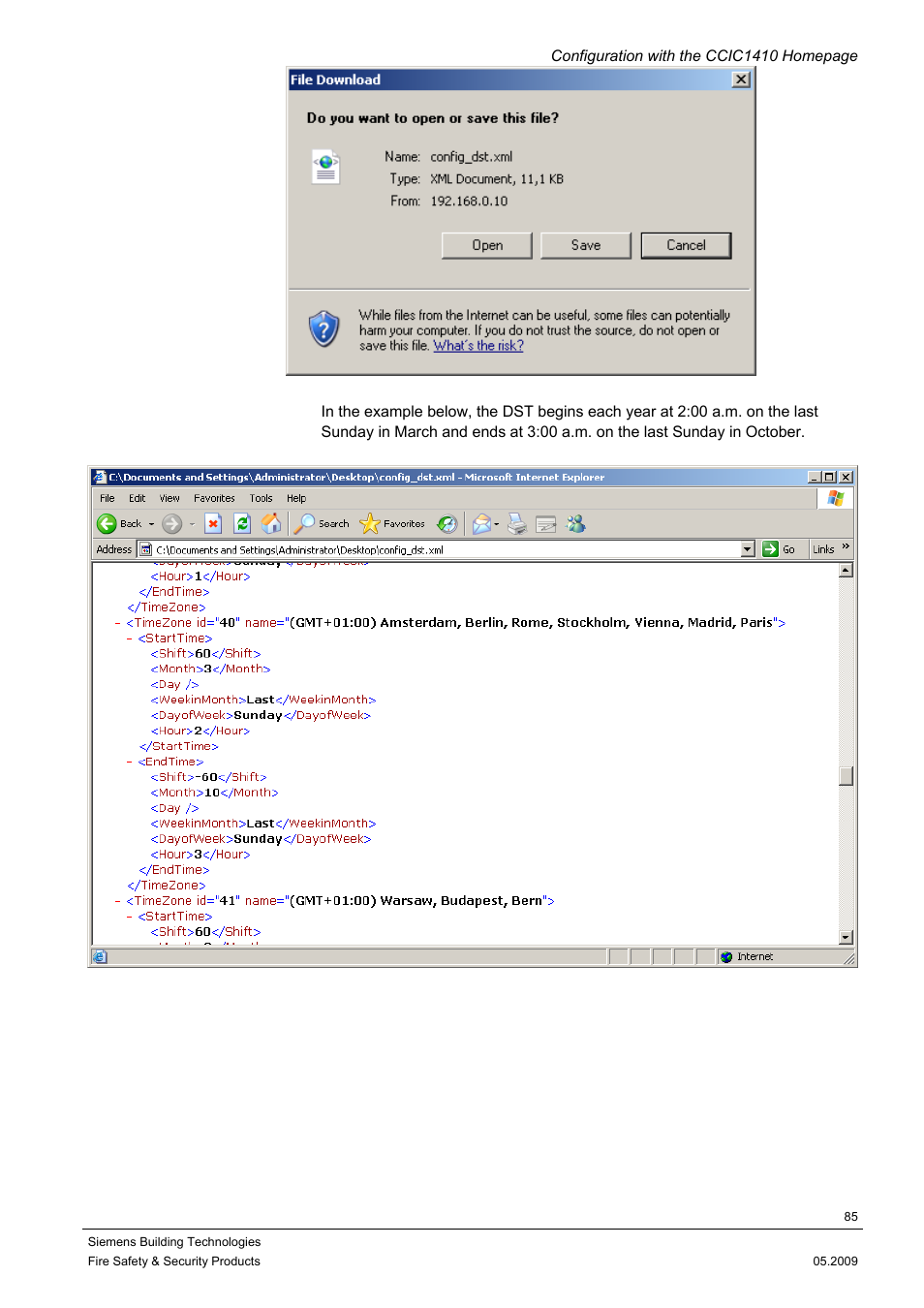 Siemens CCIC1410 User Manual | Page 85 / 96