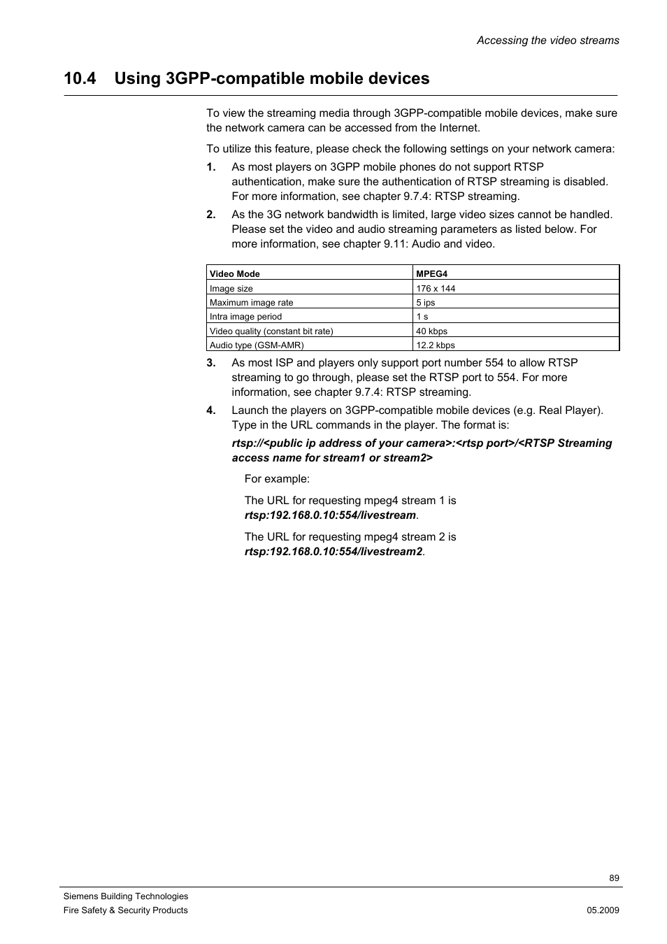 4 using 3gpp-compatible mobile devices | Siemens CCIC1410 User Manual | Page 89 / 96