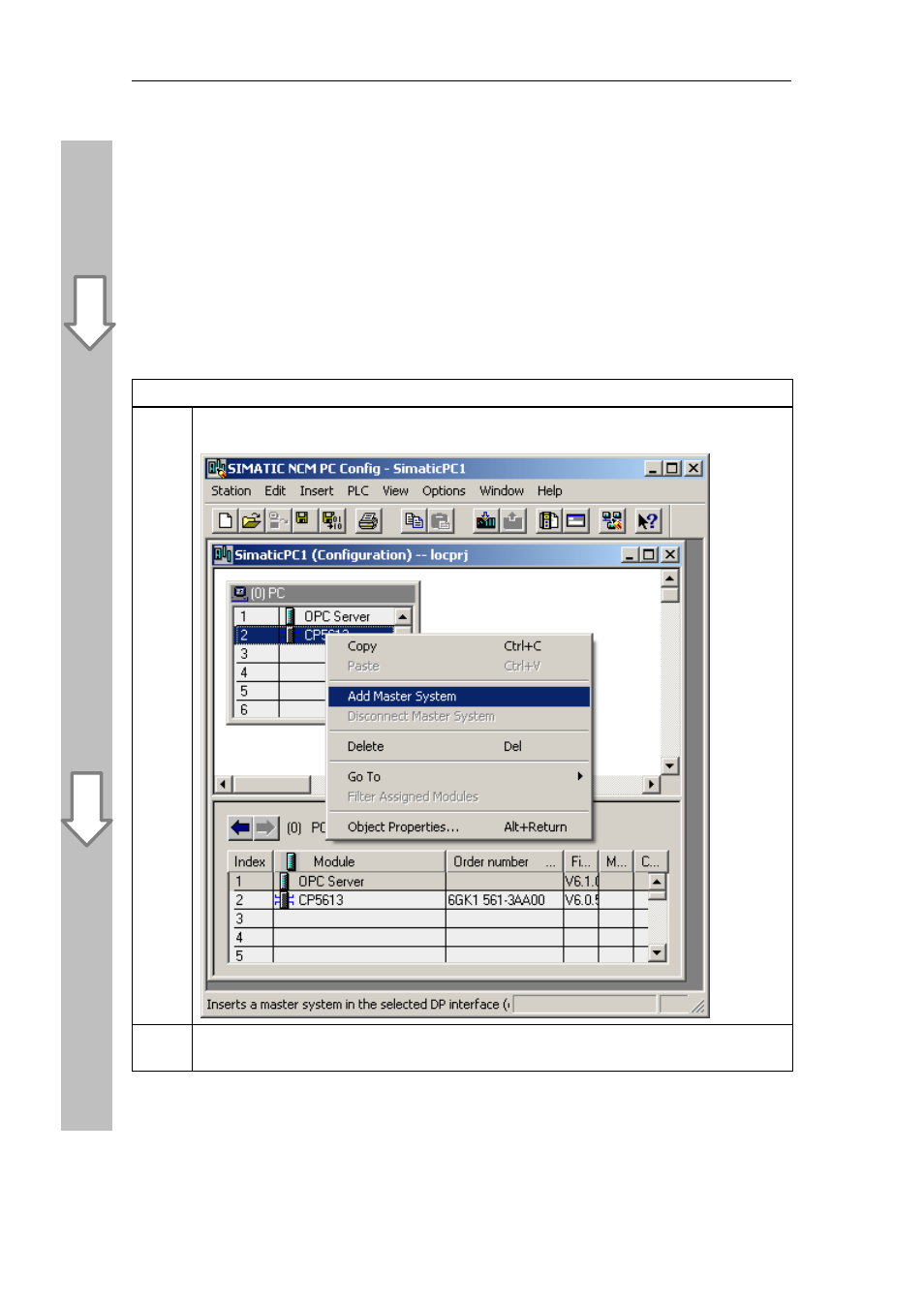 2 inserting a dp master system | Siemens Commissioning PC Stations C79000-G8976-C156-07 User Manual | Page 102 / 300