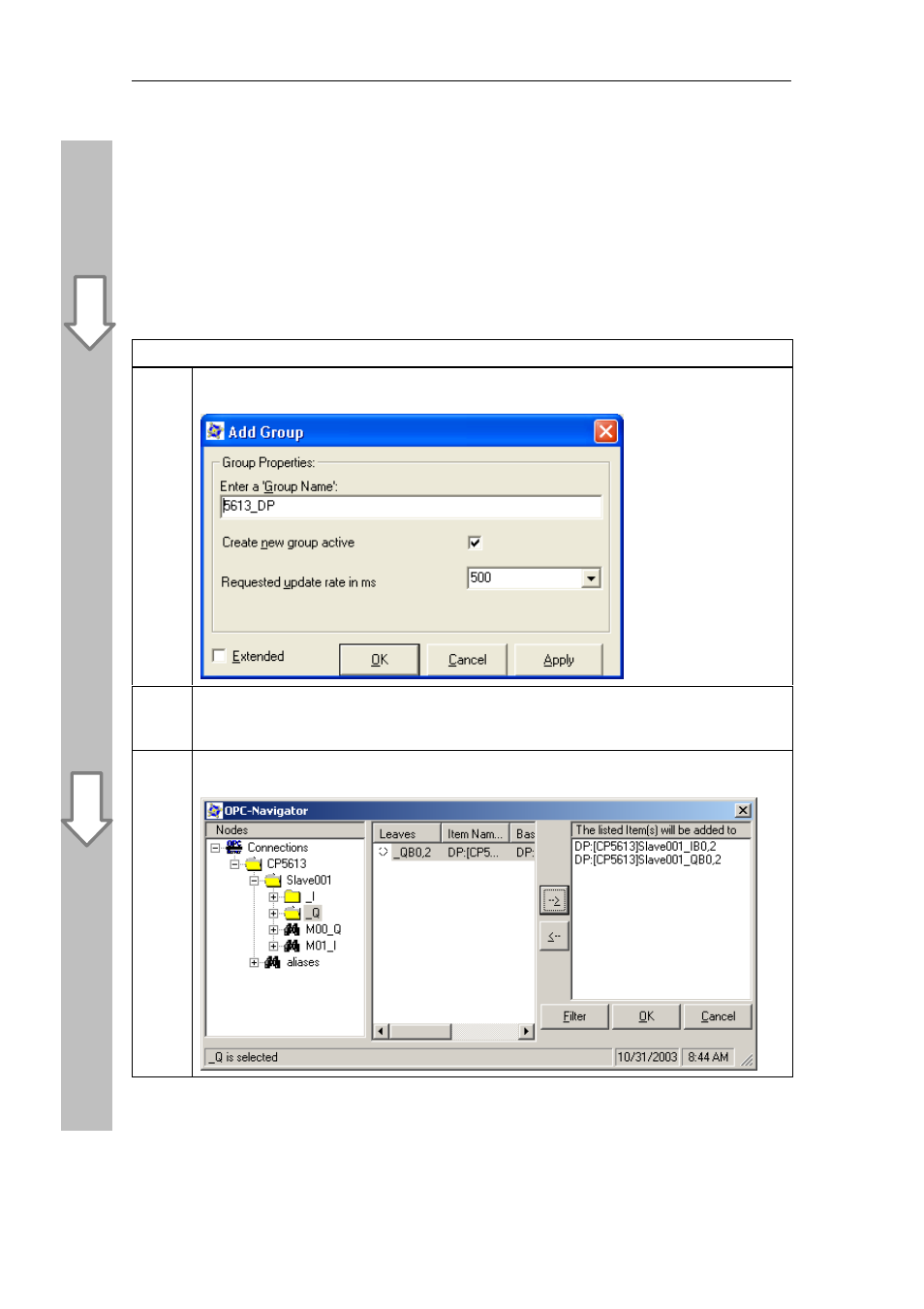 2 inserting groups and variables | Siemens Commissioning PC Stations C79000-G8976-C156-07 User Manual | Page 106 / 300