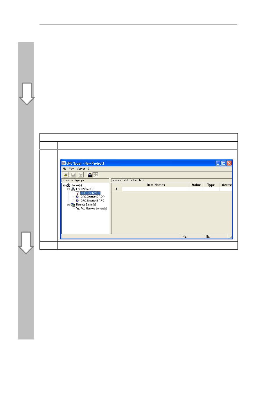 4 using the opc scout, 1 establishing a connection to the server | Siemens Commissioning PC Stations C79000-G8976-C156-07 User Manual | Page 138 / 300