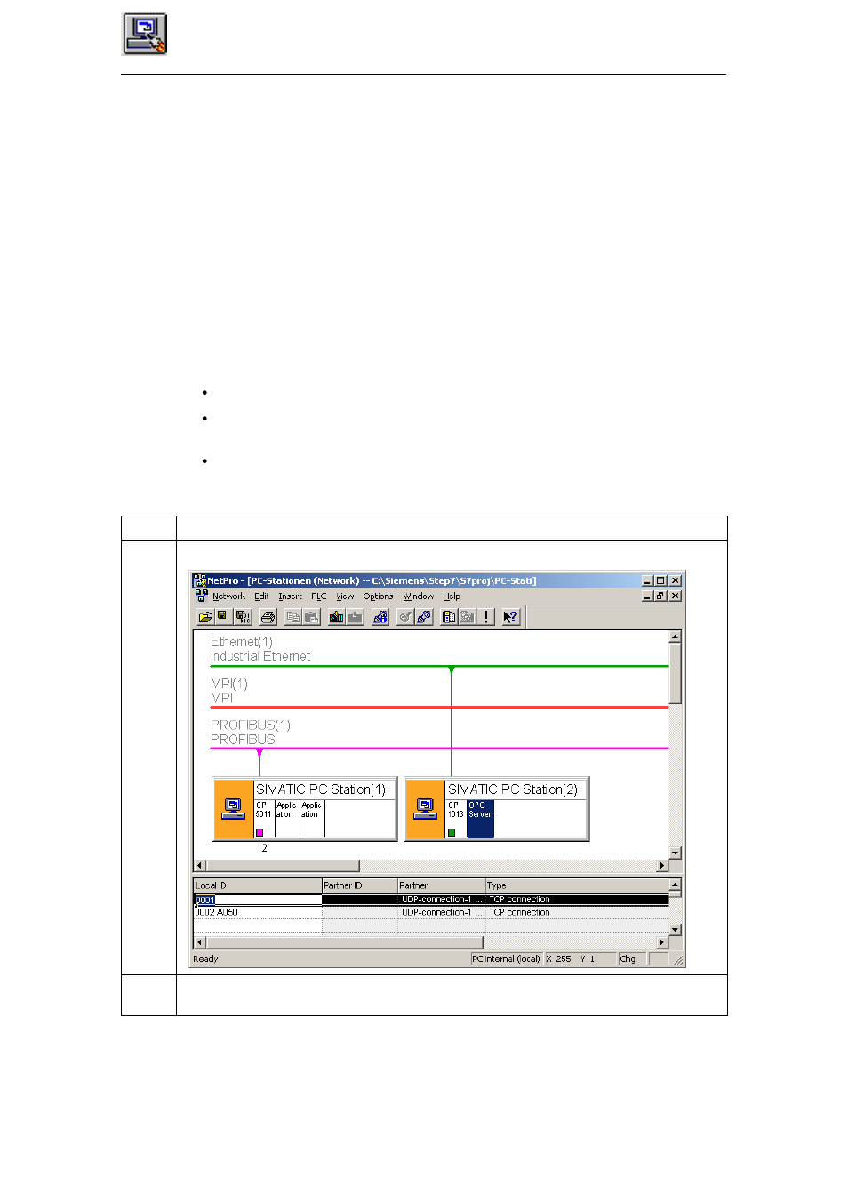 7 configuring connections | Siemens Commissioning PC Stations C79000-G8976-C156-07 User Manual | Page 175 / 300