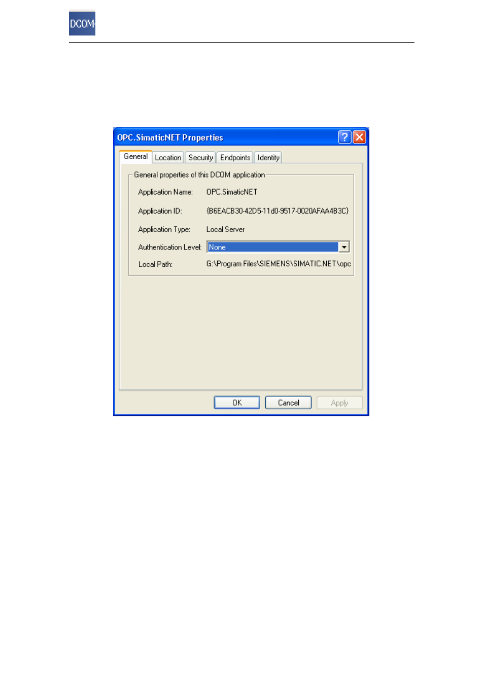 1 “general” tab: registering the opc server | Siemens Commissioning PC Stations C79000-G8976-C156-07 User Manual | Page 263 / 300