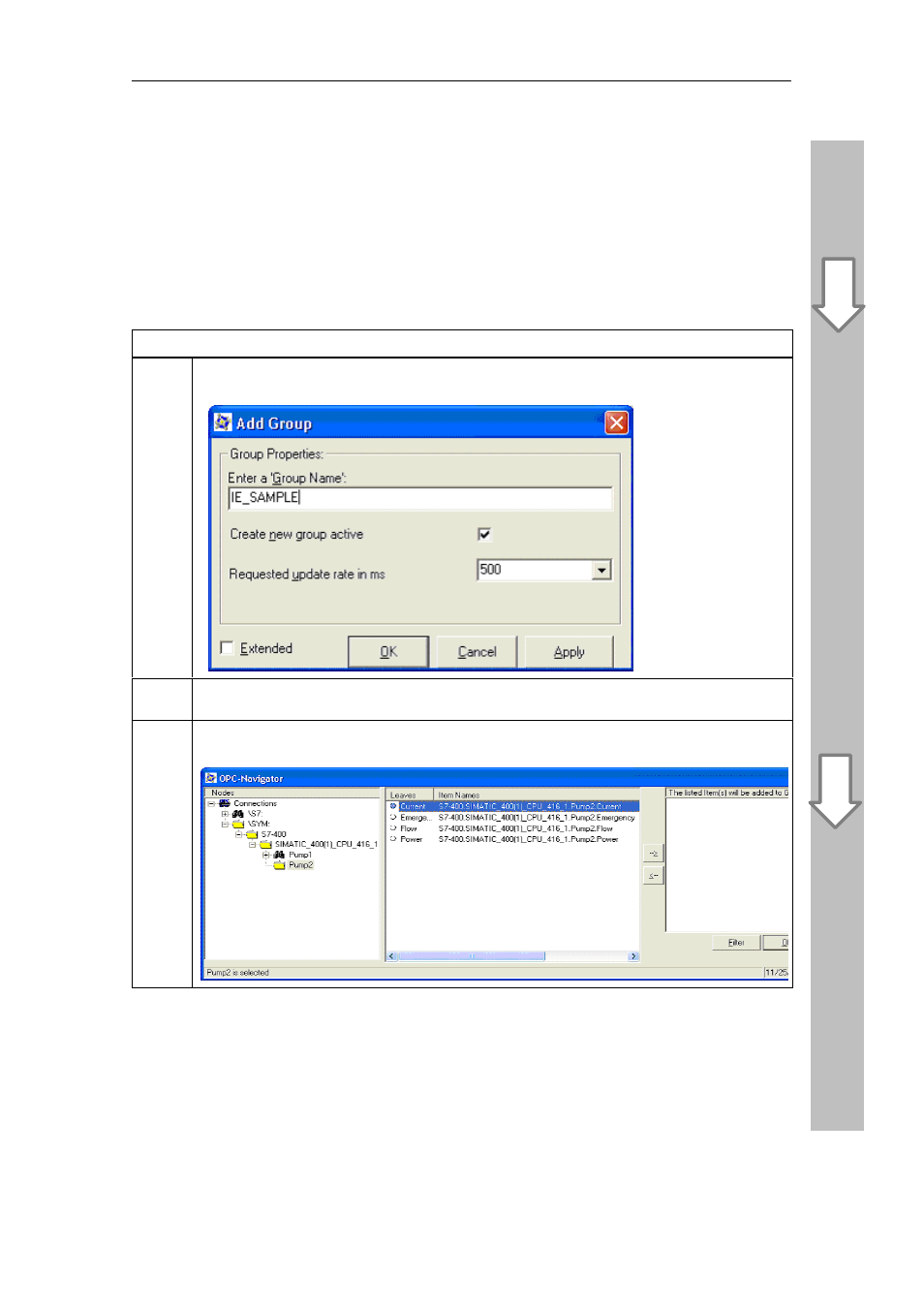 2 inserting a group and variables | Siemens Commissioning PC Stations C79000-G8976-C156-07 User Manual | Page 91 / 300