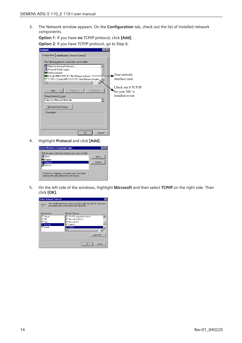 Siemens E-110-I User Manual | Page 20 / 90