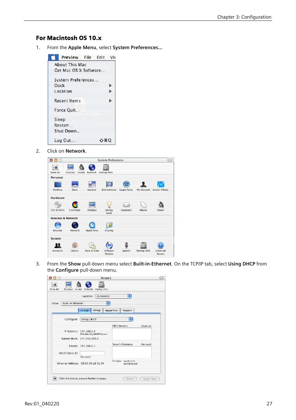 For macintosh os 10.x | Siemens E-110-I User Manual | Page 33 / 90