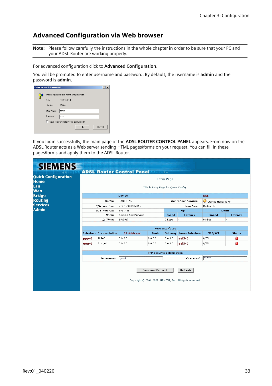 Advanced configuration via web browser | Siemens E-110-I User Manual | Page 39 / 90