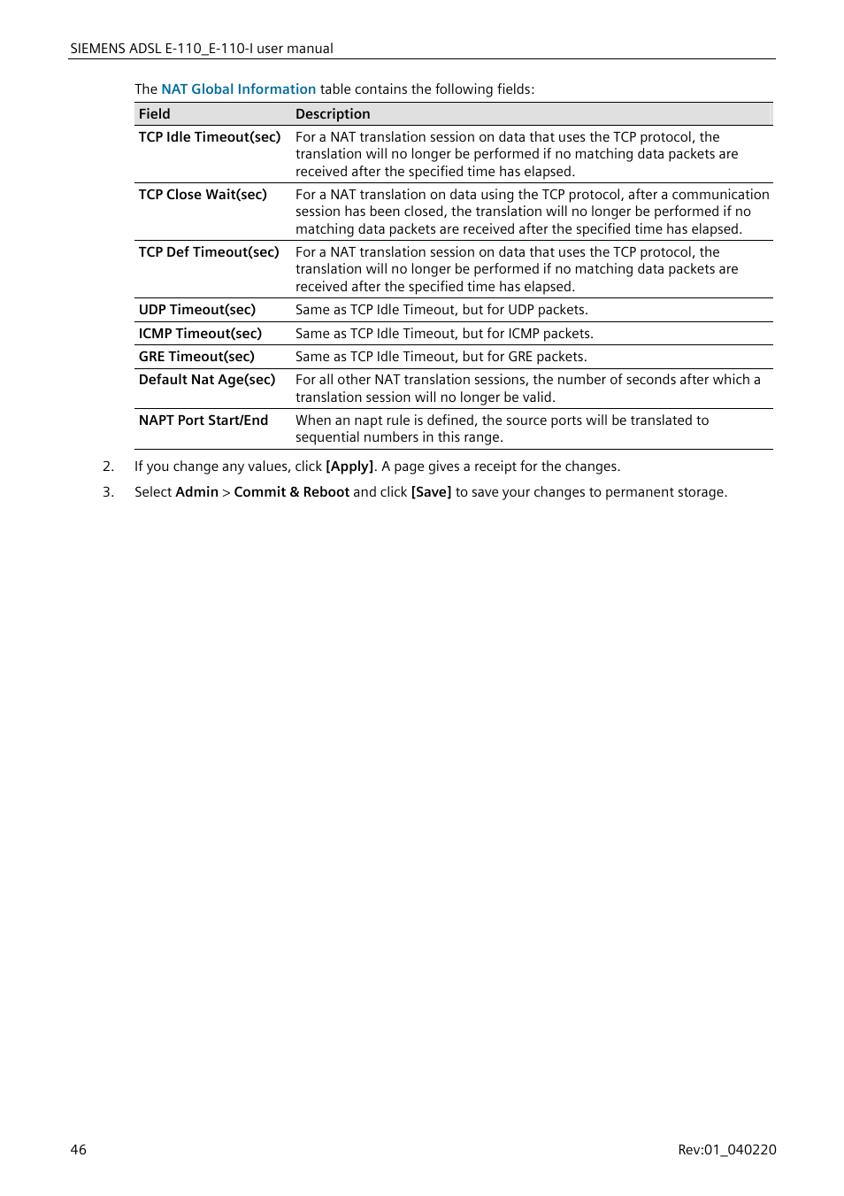 Siemens E-110-I User Manual | Page 52 / 90