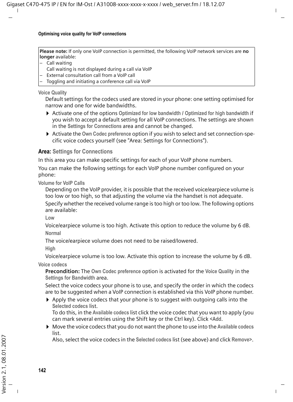 Siemens GIGASET C475 IP User Manual | Page 143 / 217