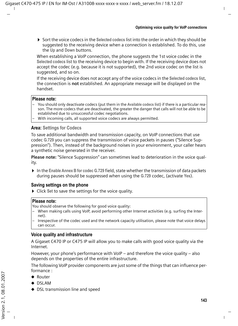 Siemens GIGASET C475 IP User Manual | Page 144 / 217
