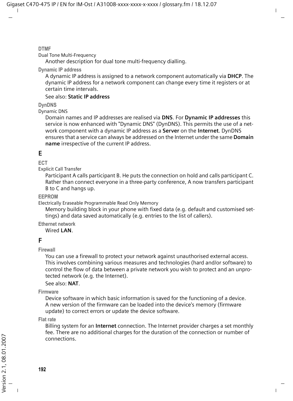 Firewall, Dyndns | Siemens GIGASET C475 IP User Manual | Page 193 / 217