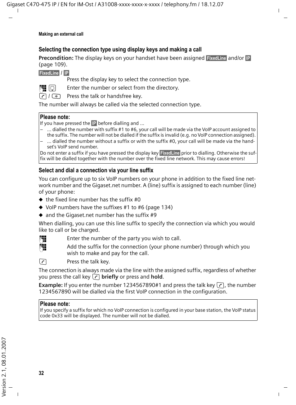 Siemens GIGASET C475 IP User Manual | Page 33 / 217