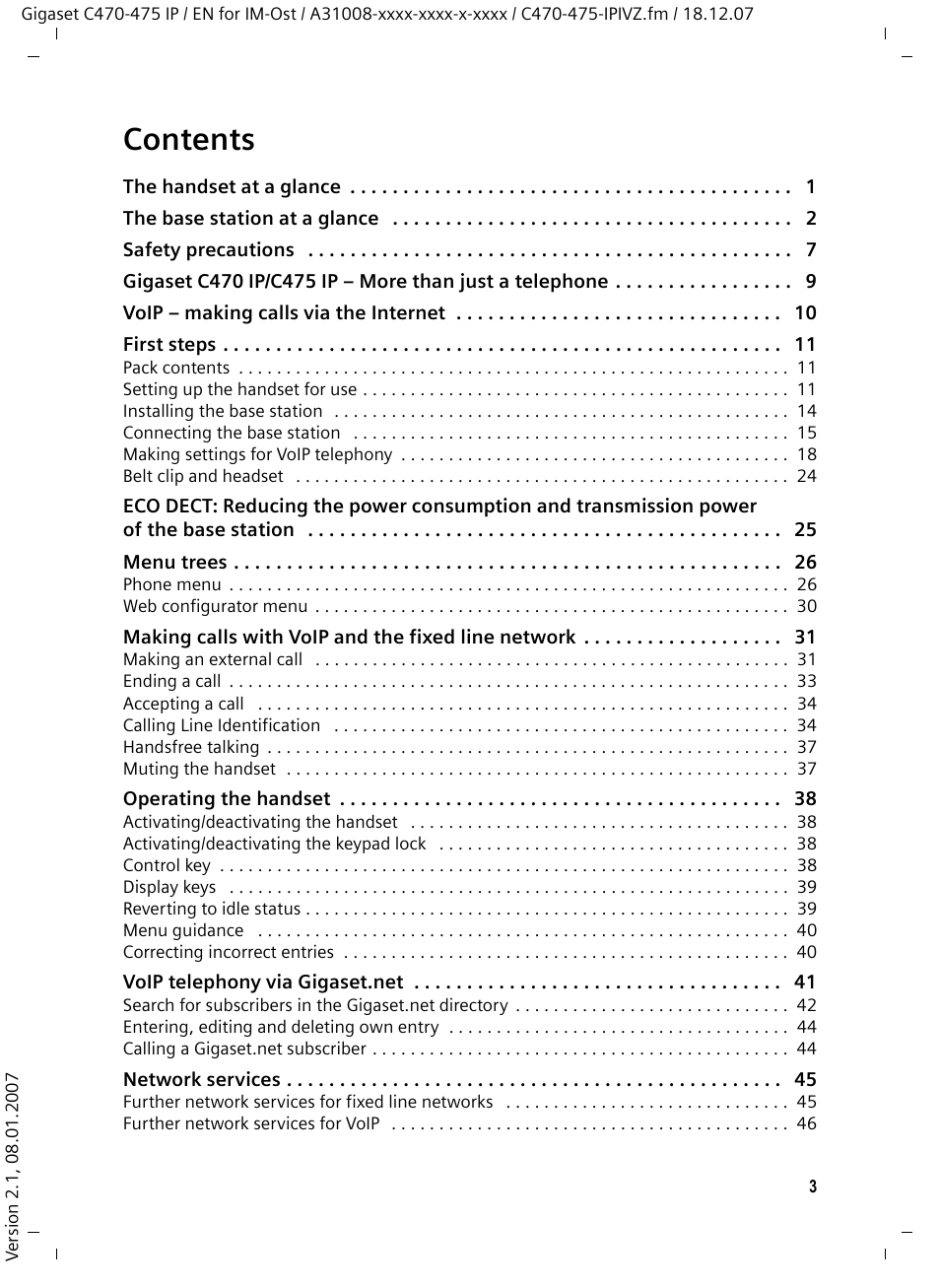 Siemens GIGASET C475 IP User Manual | Page 4 / 217